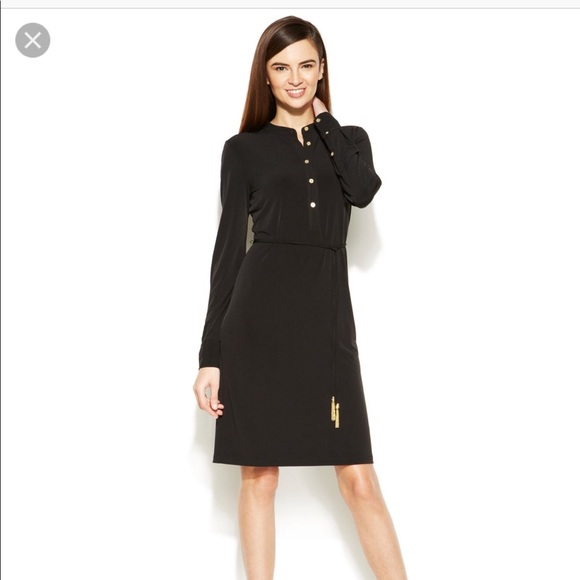 Calvin Klein Dresses & Skirts - Calvin Klein gold tassels belt shirt dress